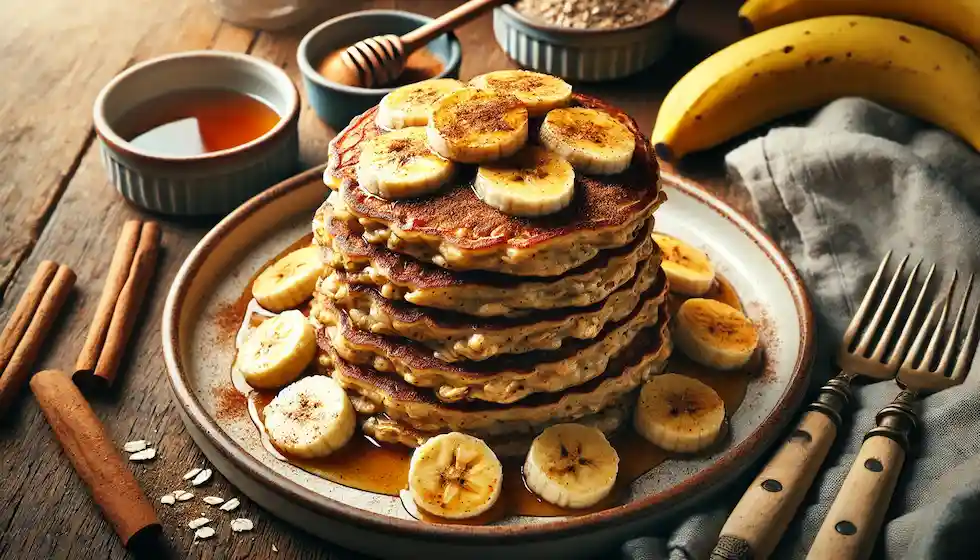 Panqueca de Aveia e Banana: Uma opção deliciosa e nutritiva para começar bem o dia. Feita com aveia, banana e um toque especial de canela. Simples e irresistível.